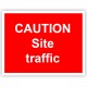 Caution Site Traffic Correx Sign